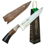 Faca Artesanal Churrasco Personalizada Com Nome E Logo 9p