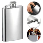 Porta Bebida Cantil De Bolso 254,7ml Aço Inox